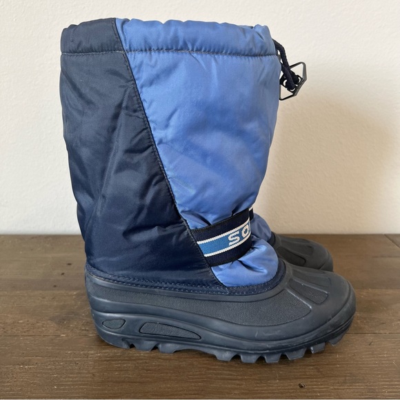 Sorel Lia Blue Snow Command Insulated Boots Youth Size 6 - Picture 3 of 13